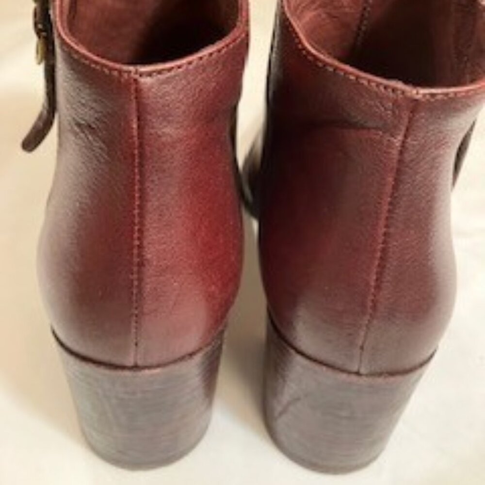 Tori 55m Mid  Heel Angle Boots, Cordovan Moto 7.5 ETIENNE AIGNER - Picture 2 of 12